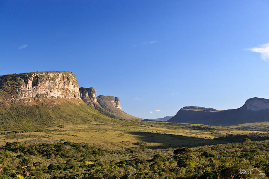 Vista do Morrão, na Chapada Diamantina, ao amanhecer